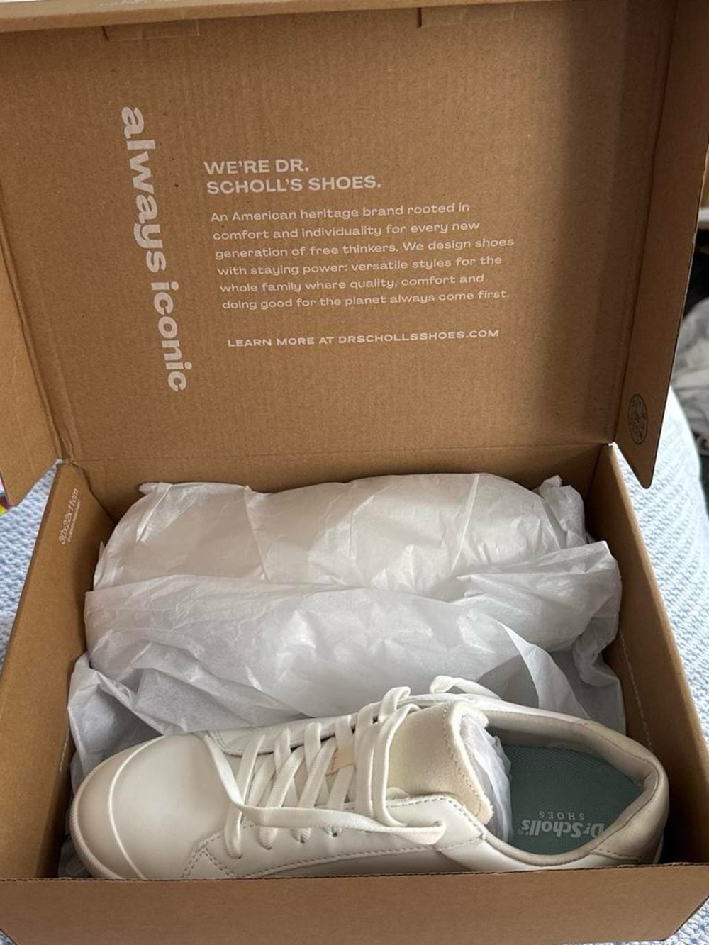 Dr. Scholl's Women’s White Leather Low-Top Sneakers - Picture 2 of 6